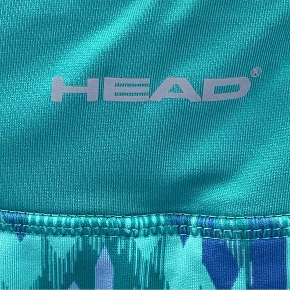HEAD two piece tennis outfit skort set size sm blue green lavender like new - Picture 8 of 13